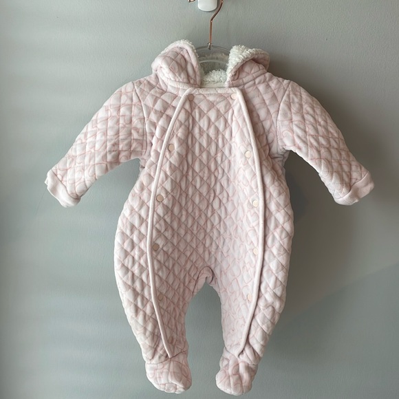 Nordstrom Other - Nordstrom Baby Pink Heart Cold Weather Suit